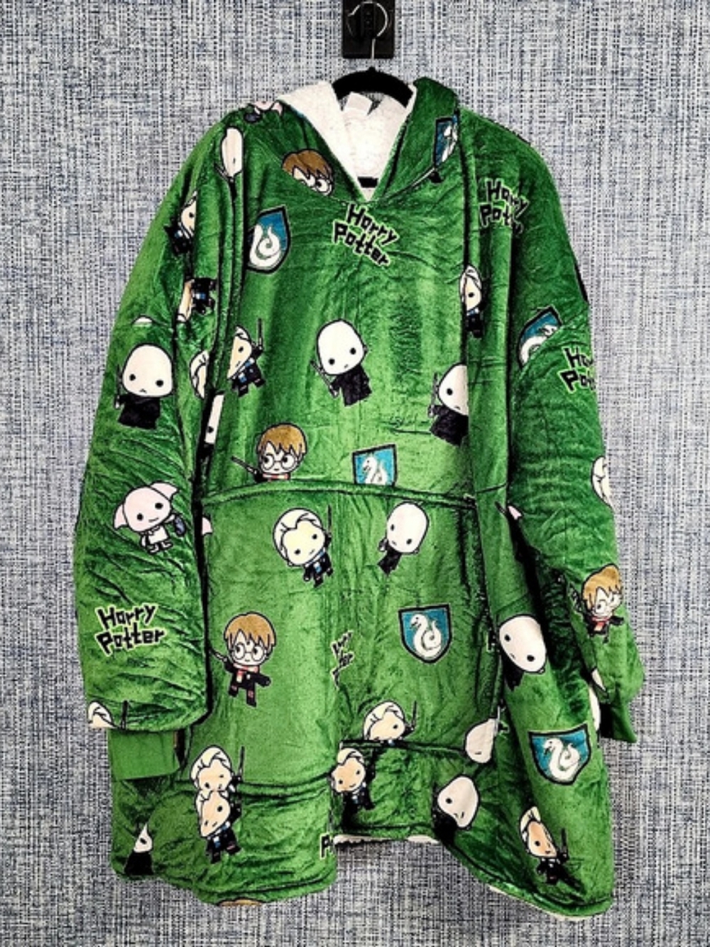 Harry Potter Green Fleece Robe Like New